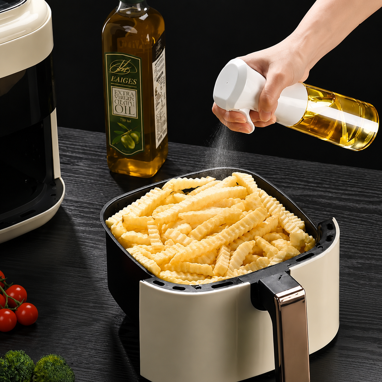 200ml Glass Oil Sprayer – Spray, Pour & Cook with Ease
