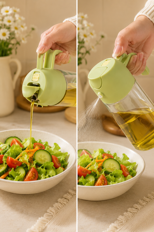 2-in-1 500ml Oil Sprayer & Dispenser