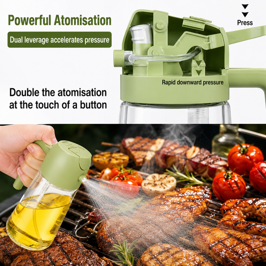 2-in-1 500ml Oil Sprayer & Dispenser