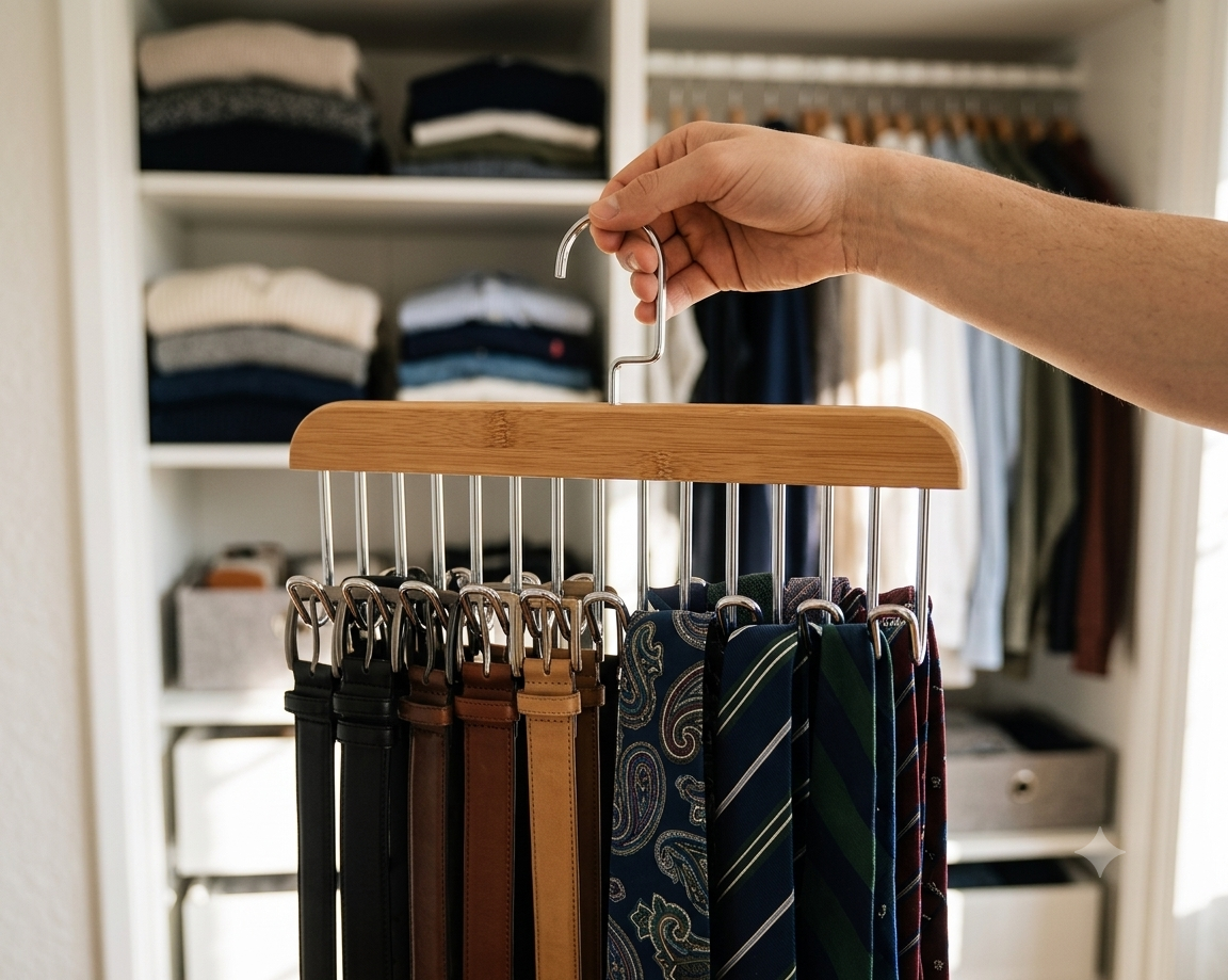 360° Rotating Belt & Tie Organizer